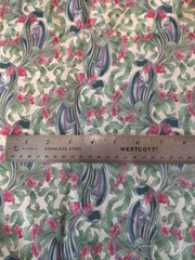 Fabric 2.3 Yd Hoffman International Windsor Collection Leaf With Gold Vintage