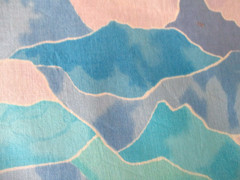 6 YDS VTG “PAINTED DESERT” BY HOFFMAN AQUAS TURQUOISES 100% COTTON OOP