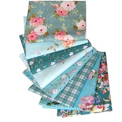 8pcs Cotton Craft Fabric Bundle 18″ x 22″ Pre-Cut Fat Quarters Quilting Fabri…