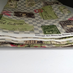 Vintage Lecien Fabric–Art Store Theme–Japan Cotton Quilting Sewing 2 Yards