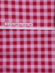 Red/Pink Plaid Fabric Cotton 44″ BTY