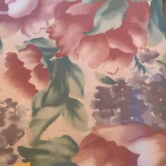 2.5 yd x 54” Upholstery Fabric Floral Pink Green Purple Chairs Cushions Sun Room