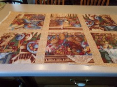 23″ x 44″ VINTAGE “COUNTRY HOME” PANEL by ANNA KRAJESKI COLORFUL COTTON NEW #779