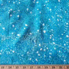 Subtle Tonal Teal Floral Japanese Cotton Sateen Lawn – So Soft & Light!