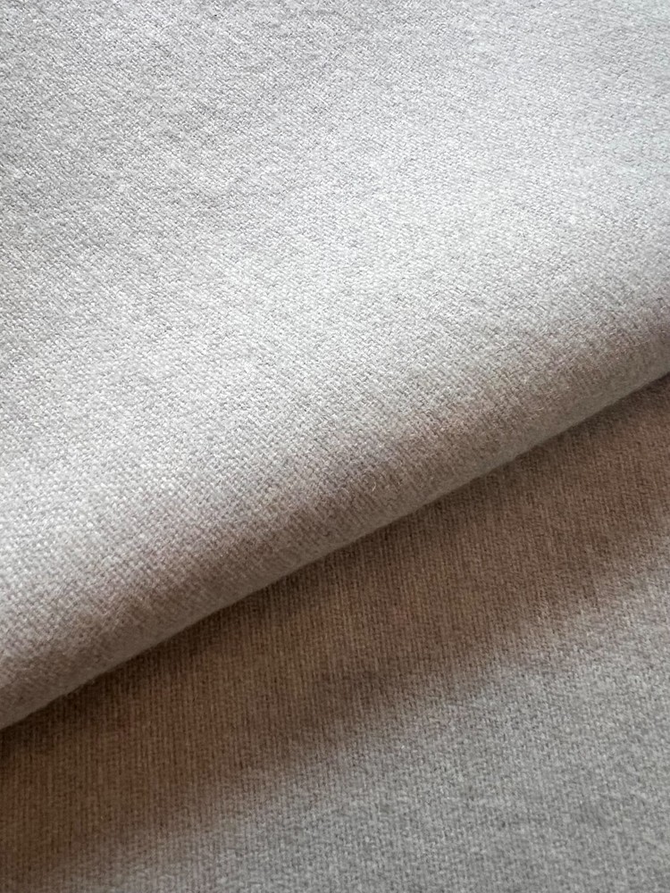 2.5 Yards -Luxury Wool / Cashmere Blend Fabric Remnant – Soft Beige Taupe
