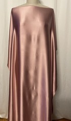Rare 100% 40mm Silk Charmeuse Heavyweight Dusty Rose Pink Fabric 1 Yd Long 55″ W