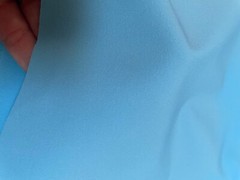 new Light Blue Cotton Sateen Elastic Stretchable FABRIC 45″wide x 78″long 2yards