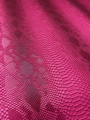 Hot Pink Snake Embossed Faux Vinyl Fabric – Colorful Snakeskin Leather Look