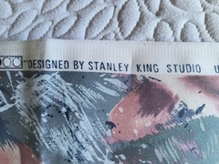 Stanley King Studio Home Decorating Fabric Lg Floral Print Polished Cotton 3 yd
