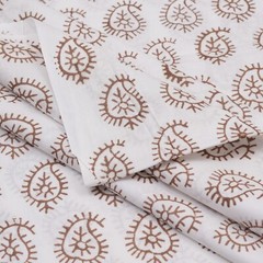 5 Yard Fabric Indian Black Floral Hand Block Print Cotton Fabric Sewing Cloth