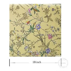 50pcs 10 x 10 inches Cotton Fabric Bundle Squares for Quilting Sewing, Precut Fa