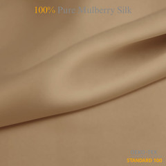 Caramel 100% Pure Mulberry Silk Fabric by the Yard