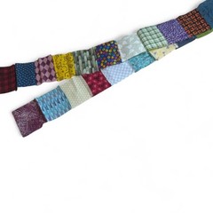 VTG 2 Inch Craft Fabric Squares Mixed Scrap Quilt Pieces Junk Journal Crafting