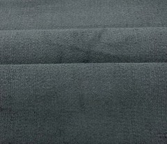 SHERPA GRAY GREY FAUX LAMB SHEEP WOOL FUR TEXTURED FABRIC BY 1/2(0.5) YARD 56″W