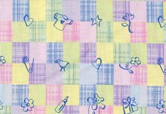 8 Piece Fat Quarter Bundle 100% Cotton Fabric Nursery Themed