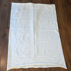 Vintage 40″x54″ Diameter White Solid Knit Fabric Tube