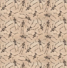 Clothworks Gothic Halloween Skeletons Cotton Quilt Fabric By the Yard