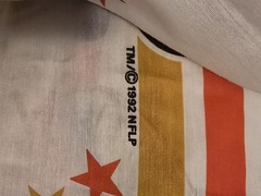 1992 49ers Football Fabric Decorator Length 90 Inches By 4 Yards