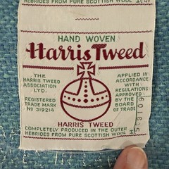 Harris Tweed Hand Woven Made Pure Scottish Wool Organic Fabrics 28” X 3 Yards