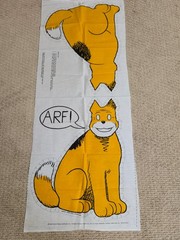 Vintage 1982 ANNIE’S Dog Sandy CUT & SEW Fabric Panel 20” Dog ARF