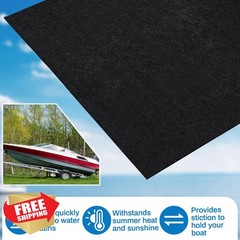 HunnmingRe 16x20ft Black Boat Trailer Carpet Adhesive