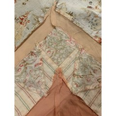 Cottage chic quilt top | unfinished quilt top