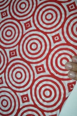 NO TARRIF CHARGES 100%✅ZK_264 Hand Block Circle Print 100%Cotton 5 Yard Fabric