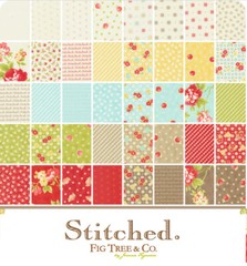 Moda STITCHED Fig Tree Quilting CHARM PACK 42- 5″ squares