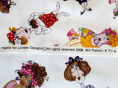 Loralie Designs Harris Fabric Ladies Cotton Sewing Notions Quilt 1 Yard X 44″