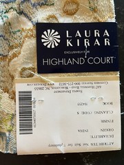 highland court ha61244-71 bosque blue avocado Durable Robert Allen embroidered