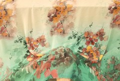 58” Wide By Yard Floral Painting Chiffon Gauze Dancing Dress Fabric Chiffon 50D