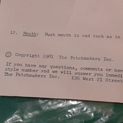 Vintage 1981 The Patchmakers Panel for The Not-So Dangerous Dragon Green