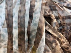 Black & Brown color animal print soft chiffon Fabric By the Yard 54″