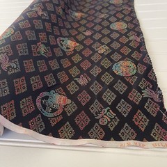 SILK BLACK, Multicolor FABRIC 10 Yards x 23 Inches Wide or 360 Inches x 23 Wide
