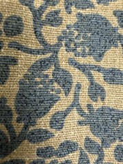 VTG John Wolf Decorative Fabric classic Floral monochromatic Preshrunk W56xL64