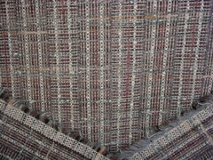 3-1/4 Stroheim 9020904 Calabresi Eggplant Gray Textured Tweed Upholstery Fabric