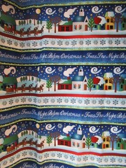 “Twas the Night” AVLYN INC. STRIPED Christmas Fabric Cotton SBTYX44 NEW