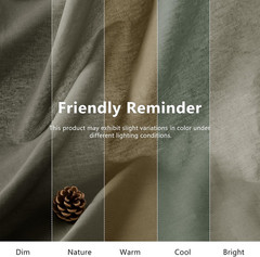 Linen Fabric by the Yard, 61 Inch Wide Linen Blend Cloth, 60% Linen 40%