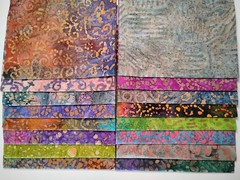 Lot of 16 Fat Quarters ~ Cotton Batik Quilt Fabric Bundle