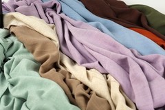 9 Colors Heavy Slub Linen Blend Fabric By the Yard, Rustic Linen