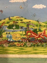 MM FAB Cute Fairy Tale Frogs Cotton Fabric Prince Princess 2 Yds X 42” ADORABLE!