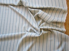 Blue Greige or Puddy Stripe Linen Fabric 3.58 yds, swatch available for purchase