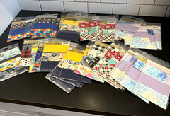 Craft Precut Cotton Fabric Strips 2″ x 36″ Assorted Multicolor Lot of 47