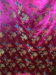 RASBERRY Chinese Brocade Jacquard with Flower Patterns