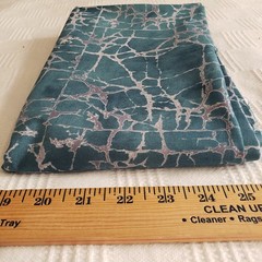 Blue Green Blender Fabric 1.6 Yds Marble Cotton Lonni Rossi Andover Fabrics