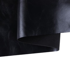 1/3 Yard Faux Leather Upholstery Fabric Black Vinyl Sheets Furniture Sofa