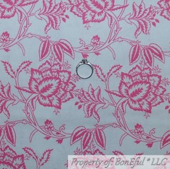 BonEful FABRIC FQ Cotton Quilt Pink Cartoon Girl Dress Guitar Music Teacher Dog
