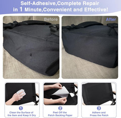 Canvas Repair Patch 9×11 Inch 3Pcs Waterproof Self-Adhesive Fabric
