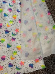 Vintage 80’s Stars, Moons & Hearts Cotton Sweatshirt 2 Yards X 60”
