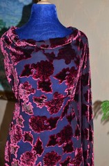 2.6 yd/ Vintage Silk velvet Devore fabric Luxury Silk Uzbek Oriental cloth